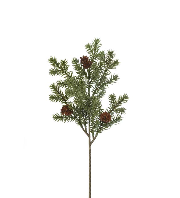 Mr Plant | Kunstige Planter | Grankvist med kongler | 35 cm