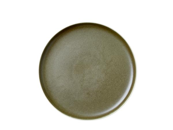 Middagstallerken | North | Matte white/Matte moss | 27 cm