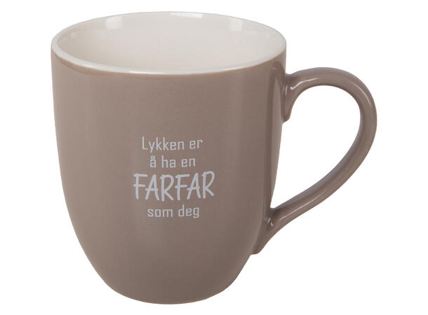 Krus Lykken... Farfar, Beige