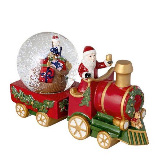 Snow globe train 13 x 13 x 17 cm