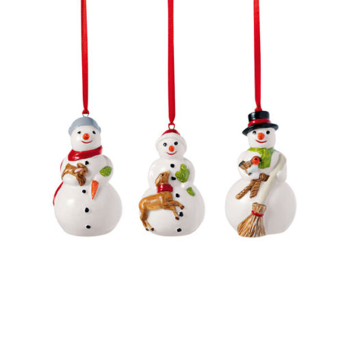 Ornaments Snowmen 3 stk