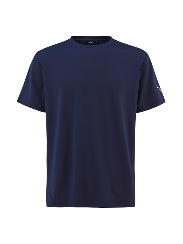 WoolLand  Lindesnes Men T-shirt Blue Ink