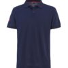 WoolLand  Kristiansand pique shirt Blue Ink Men Short sleeve