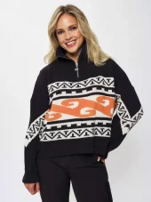 Skogstad W Lygna, Wool Blend Half-Zip