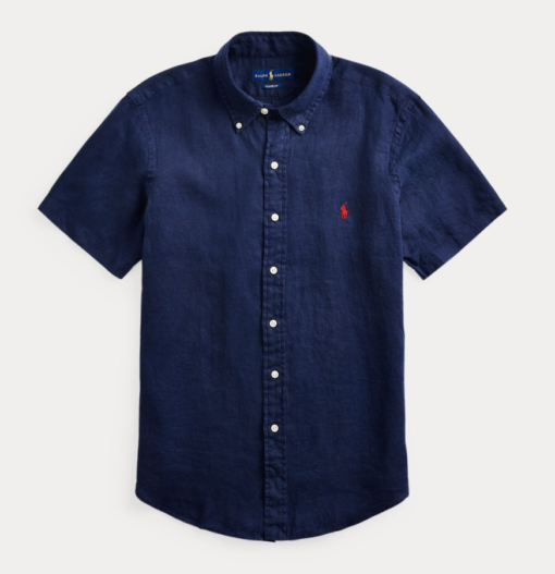 Polo Ralph Lauren Linen Shirt Navy