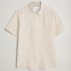 Les Deux Kris Linen SS Shirt Light Desert Sand/ Light Ivory