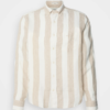 Gant Reg Bold Stripe Linen Shirt Concrete Beige