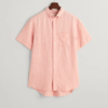 Gant Reg Linen Ss Shirt Peach PInk