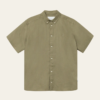 Les Deux Kris Linen SS Shirt Surplus Green