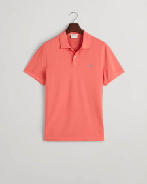 Gant Reg Shield Ss Pique Polo Sunset Pink