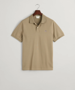 Gant Reg Shield Ss Pique Polo Dried Clay