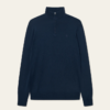 Les Deux Greyson Half-Zip Merino Knit Dark Navy