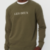 Les Deux Sweatshirt Olive Night/Ivory