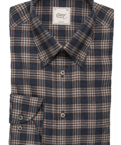 Oscar of Sweeden Shirt Indigo Blue Check