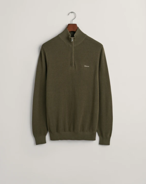 Gant Cotton Pique Half Zip