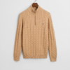 Gant Cotton Cable Half Zip