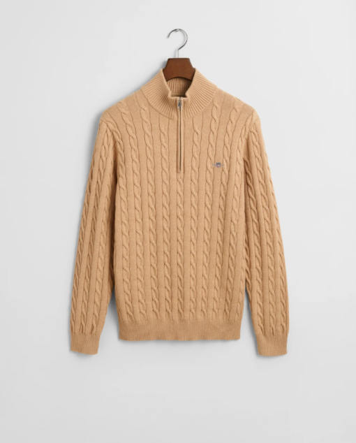 Gant Cotton Cable Half Zip