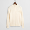 Gant Cotton Cable Half Zip