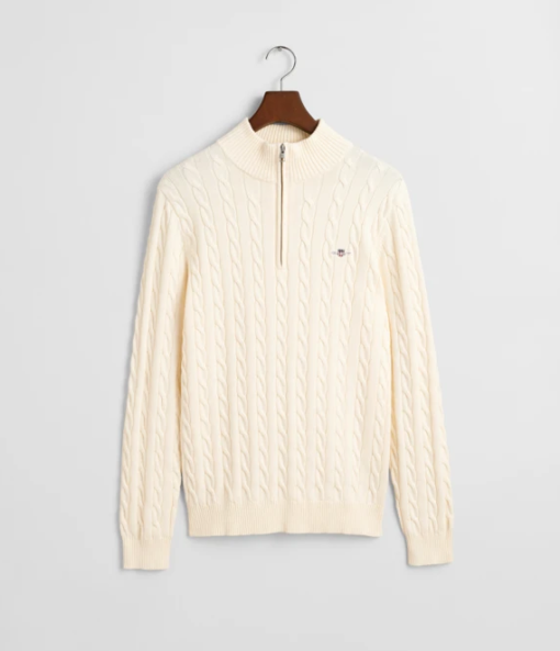 Gant Cotton Cable Half Zip