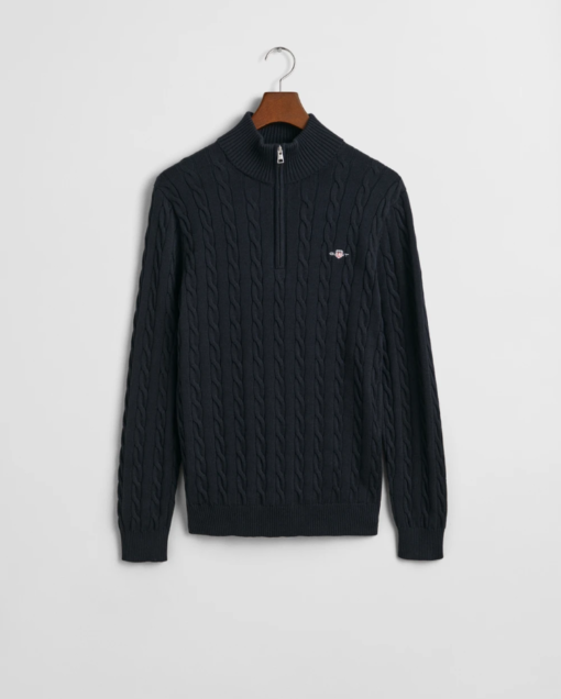 Gant Cotton Cable Half Zip