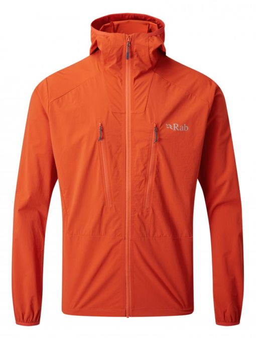 mens orange rab jacket