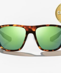 Bajio Las Rocas Brown Tort Matte Green Mirror Glass