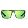 Bajio Stiltsville Green Stripe Matte Green Mirror Glass
