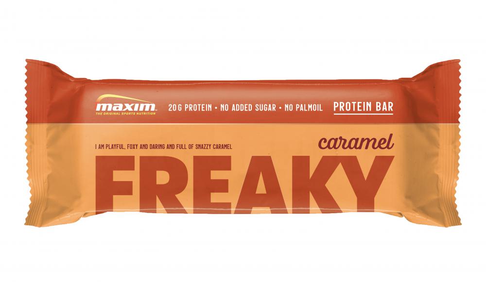 Maxim  Maxim Freaky Caramel proteinbar 55g