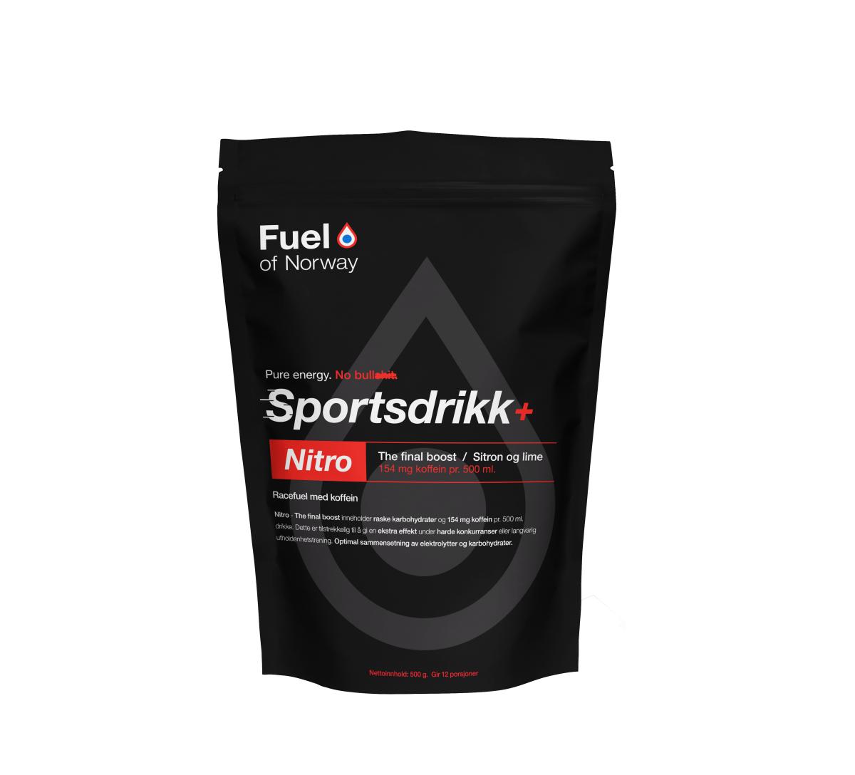 Fuel of Norway  Nitro Sportsdrikke 0,5kg med koffein