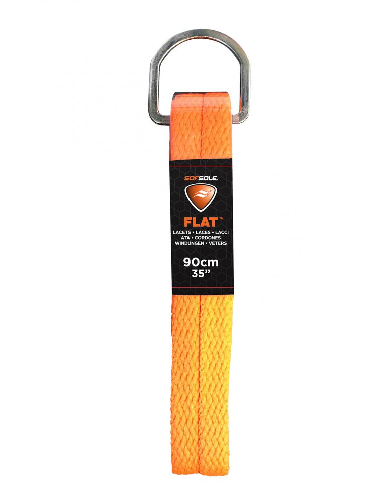 Implus  Skoband D ring Flat Neon Orange 120cm