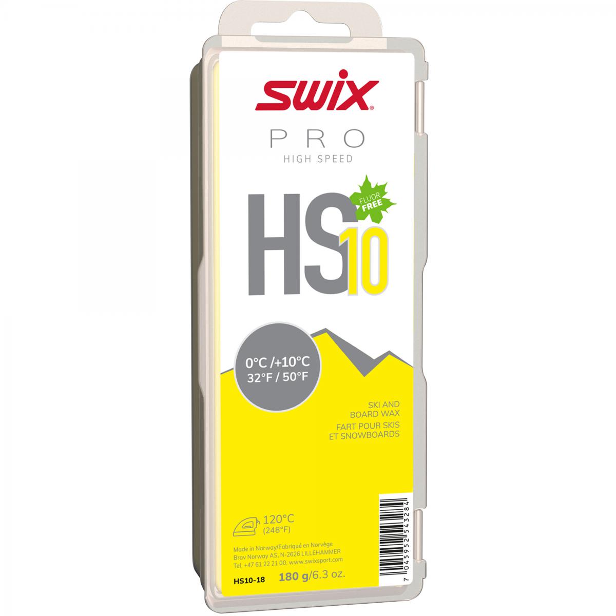 Swix  HS10 Yellow, 0°C+10°C, 180g
