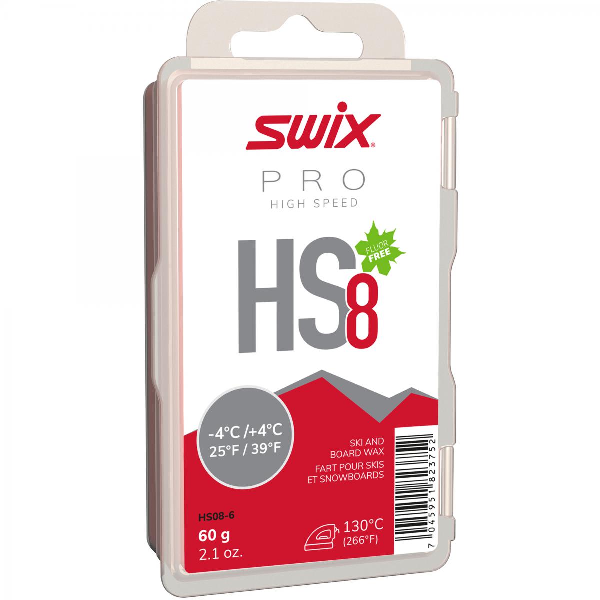 Swix  PS8 Red, -4°C+4°C, 60g