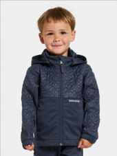 Briska Kids' Jacket, Hybridjakke, Navy, Barn