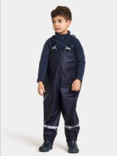 Didriksons Plaskeman Pants, Regnbukse, Navy, Barn