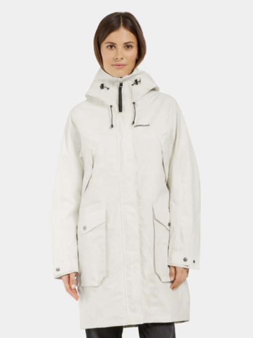 Didriksons Thelma Women`s Parka 10, White Foam