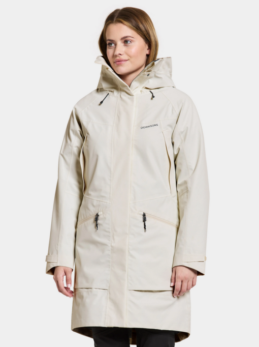 Didriksons Ilma Women`s Parka 8, White Foam