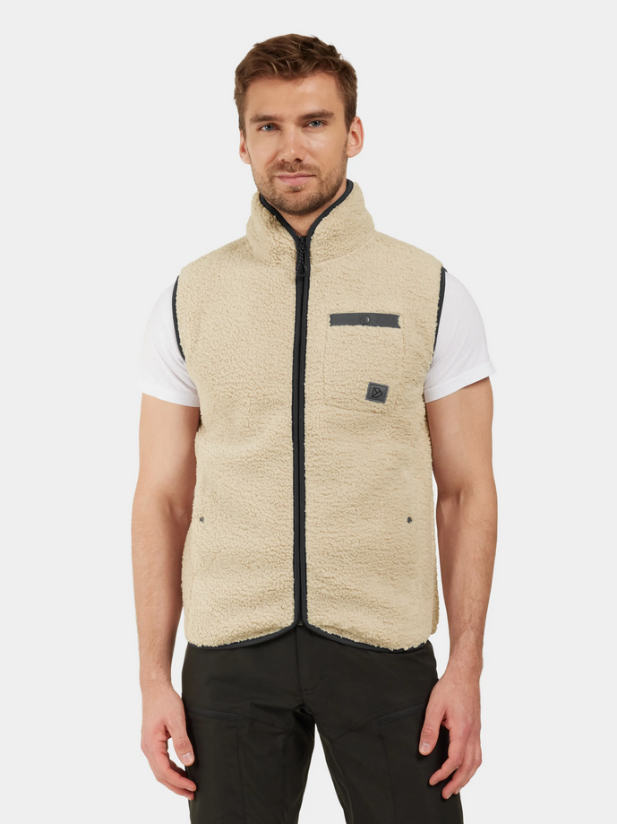 Didriksons Pollux Vest, Beige, Herre