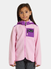 Didriksons Exa Full Zip, Rosa, Barn