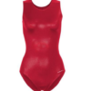 Fibra  Gym Leotard Basic Turndrakt, Kort arm, Rød