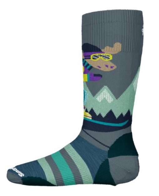 Smartwool Wintersport Full Cushion Mountain Moose Pattern Ullsokker, Barn