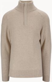 Tufte Wear Robin Low Half Zip, Ullgenser, Herre