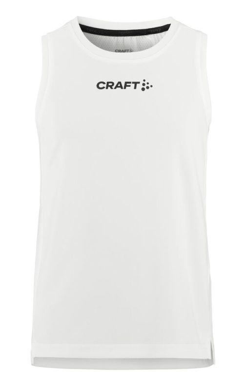 Craft  Rush 2.0 Singlet Jr, hvit