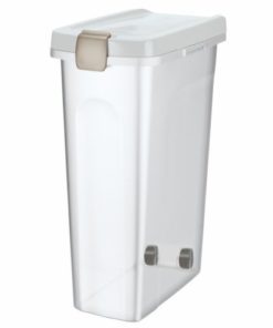 Feed Barrel, 40 L/27 × 61 × 45 Cm, Transparent/White