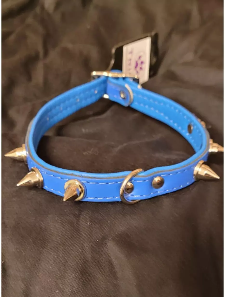 HALSBÅND Punk 14mm/35cm, blå