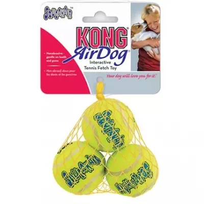Kong Airdog Squeaker Ball, S, 3pk. Tennisball