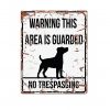SKILT "No trespassing", Jack Russel, 25x20cm.