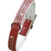 Halsband Art Leather Monte Carlo 2Rad Str. Röd 22Mmx45Cm