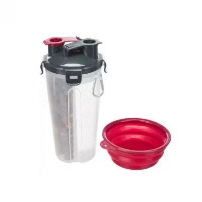 Fôr- og vannbeholder til hund – 2 x 0,35 liter