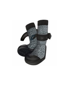 *Walker Socks Paw Protection, Xs, 2 Pcs., Black/Grey