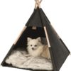 Tipi Hund/Kattehule, Filt, 55 × 65 × 55 Cm, Anthracite